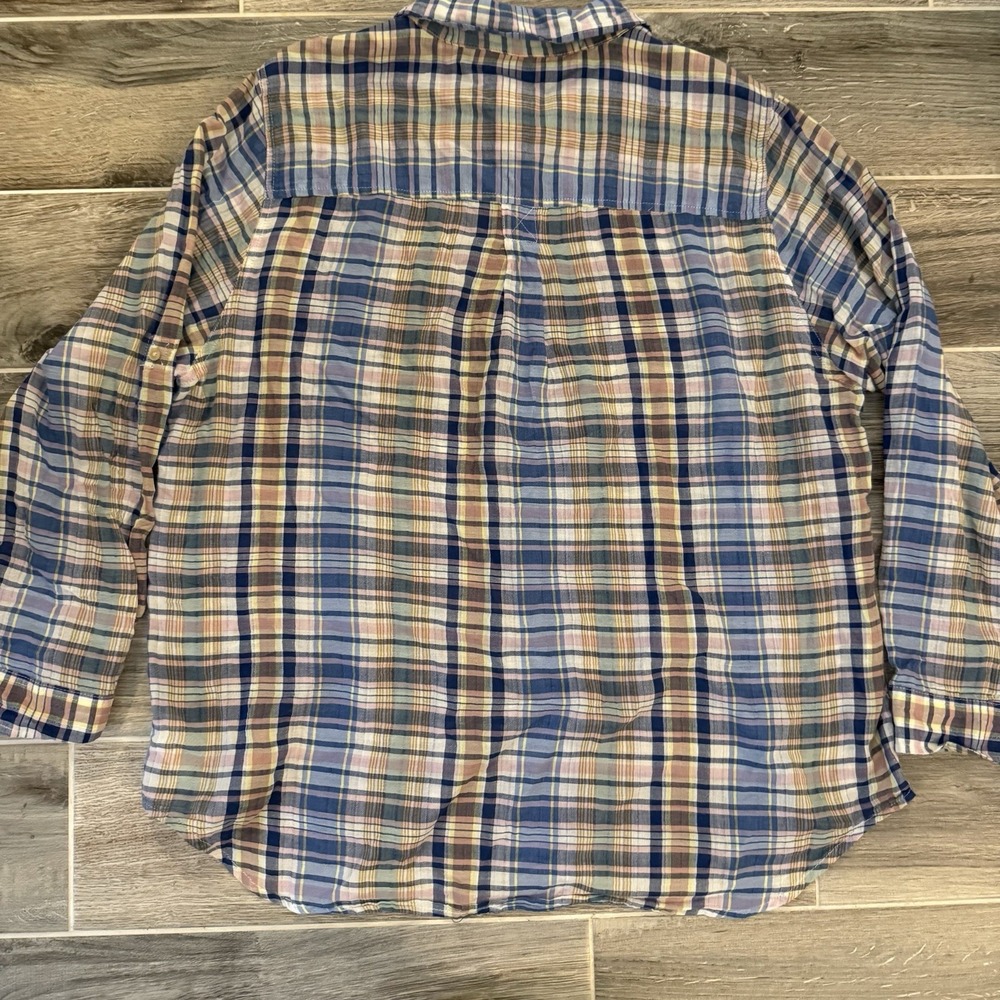 American Eagle Women's XXL Soft Vintage Boyfriend Classic Fit Plaid Shirt - Picture 9 of 10